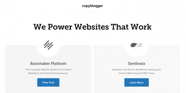 Copyblogger Website Design