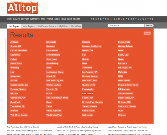 AllTop Search for Blogger Outreach 2