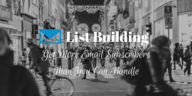 Email list building header image