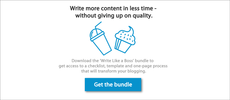How to write blog content like a boss - bundle download image