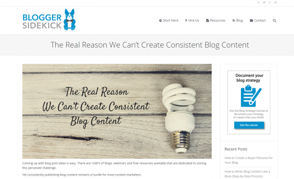 The real reason we can't create consistent blog content screenshot