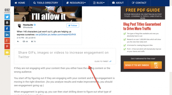 Razor social clicktotweet for getting more traffic to your blog