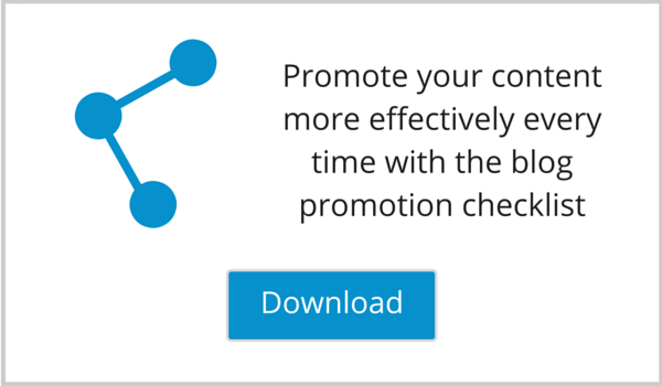 Blog Promotion Checklist Lead Magnet Image