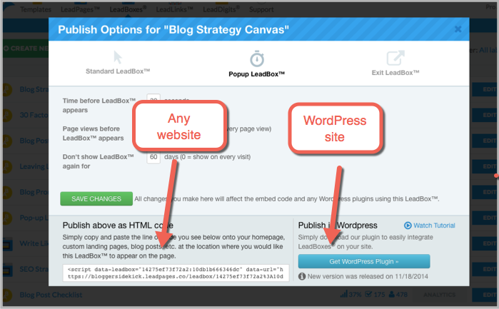 Integrating with your website