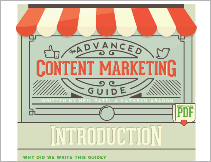 Content marketing guide from quick sprout