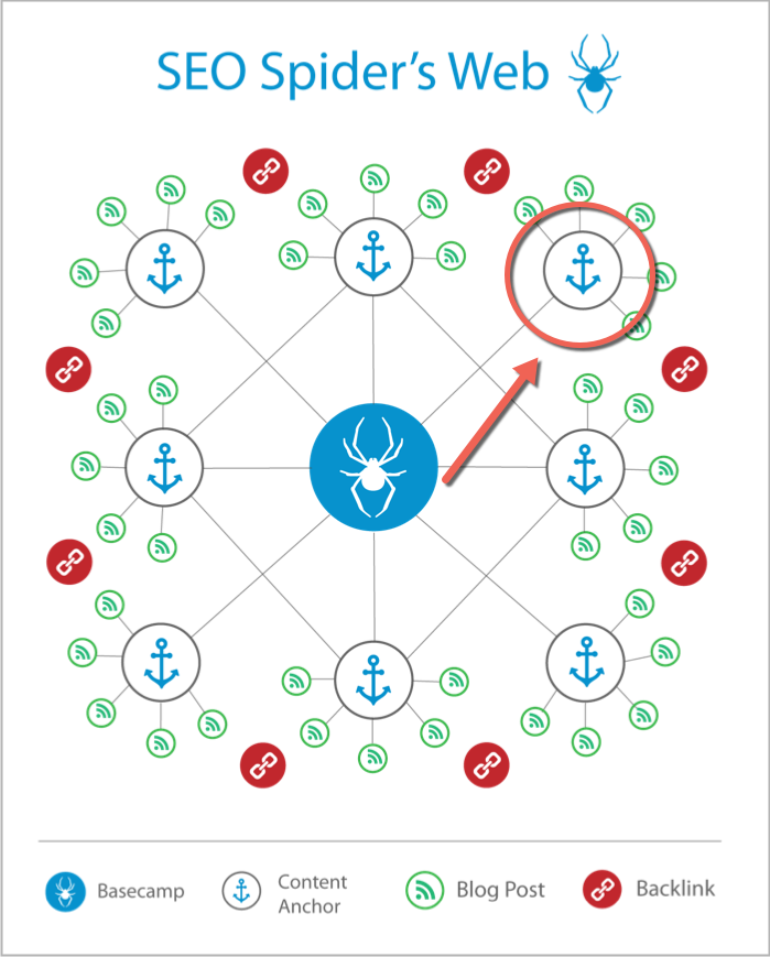 SEO Spider's Web content anchor