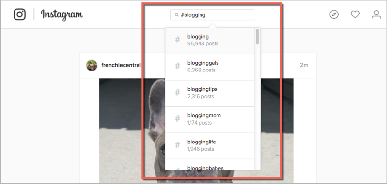 Instagram hashtags for keyword research