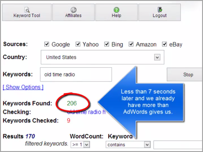 keyword snatcher for keyword research methods