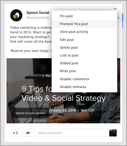 Google + Ad Posts 2