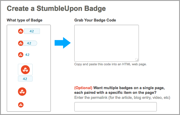 StumbleUpon Badge