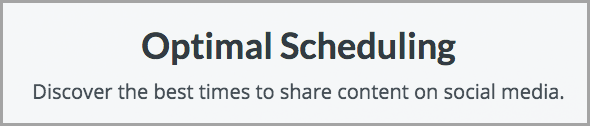 optimal scheduling